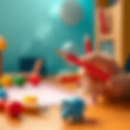 Colorful pen designed for children's educational play