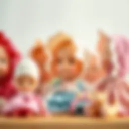 Selection of baby girl bonnets showcasing various styles