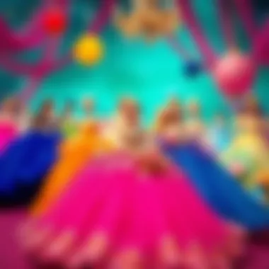 Colorful ball gowns for girls reflecting current trends