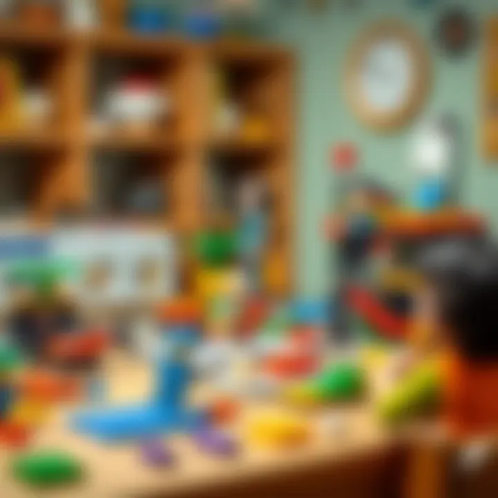 An educational setup demonstrating the Lego 21177 set's contributions to child development.