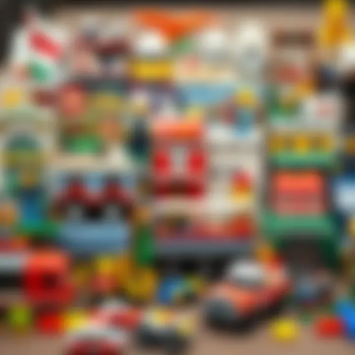 Diverse Lego Classic sets displayed together