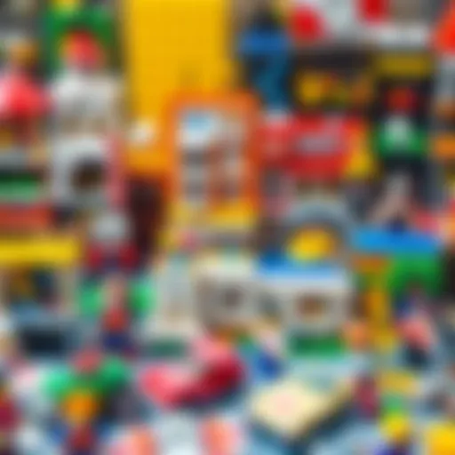 A vibrant collection of various Lego sets showcasing creativity
