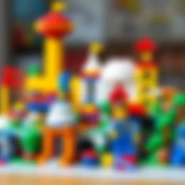 An artistic arrangement of Lego structures symbolizing innovation