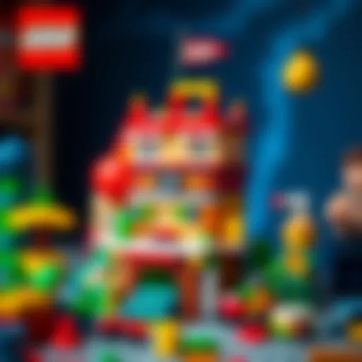 Creative Lego construction showcasing imagination