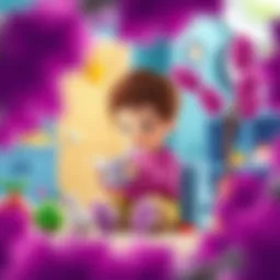 Illustration depicting the concept of Lilac Education in child development