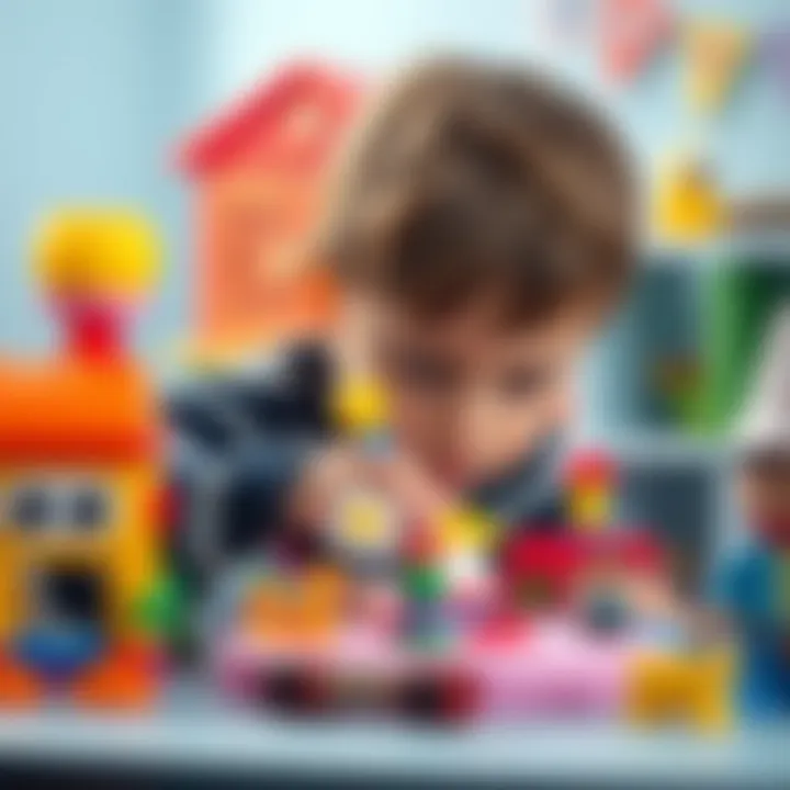 Exploring Creativity with Locco Building Sets A child exploring creativity with Locco building sets