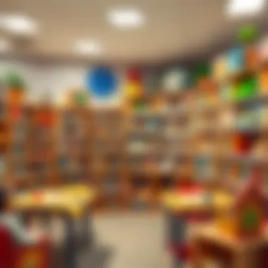 A well-equipped library in a private school, emphasizing educational resources available to students.