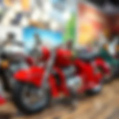 The Evolution of Miniature Motorcycles A historical timeline depicting the evolution of miniature motorcycles