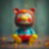 Vintage Monchhichi toy showcasing its classic design