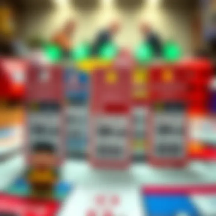 Price tags of different Monopoly editions