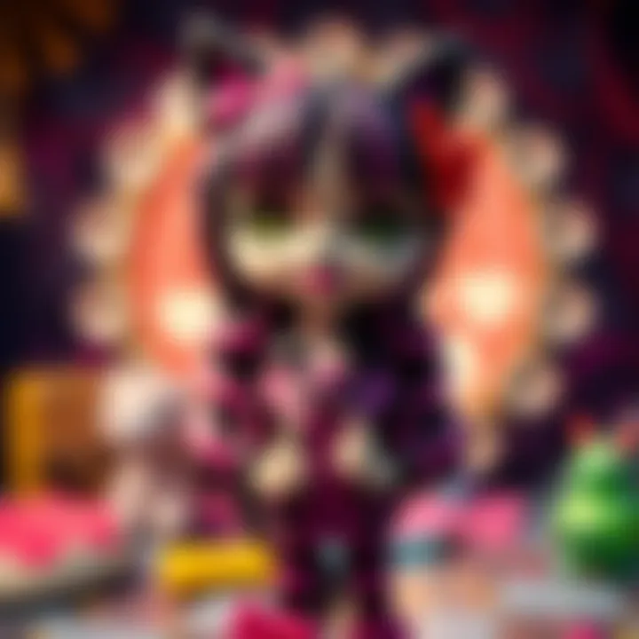 Cultural Impact of Clawdeen Wolf on Children's Toys Illustration depicting the cultural impact of Clawdeen Wolf on contemporary toys