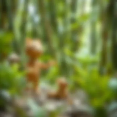 Natural interaction and play with bamboo sticks