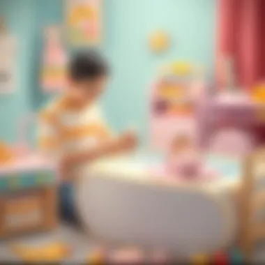 Using the Newborn Set A parent using a newborn set with their baby