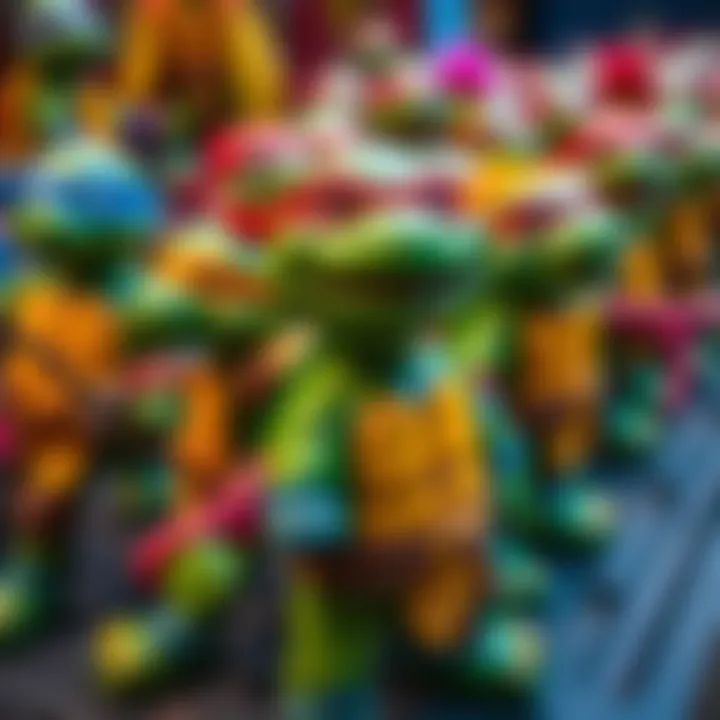 Ninja Turtles toy set showcasing vibrant characters