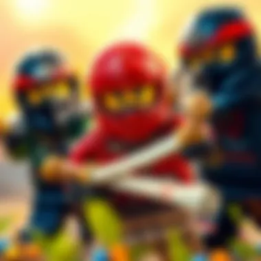 Dynamic Ninjago Characters Characters from the Ninjago universe in action
