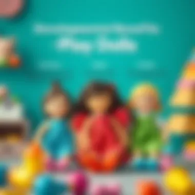 An educational chart showcasing the developmental benefits of play dolls