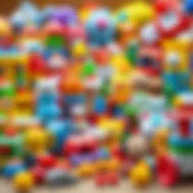 Diverse Toys for Children A colorful assortment of various toy categories