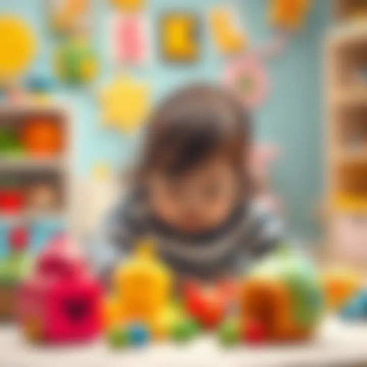 Learning Through Play A child playing with educational toys that stimulate learning