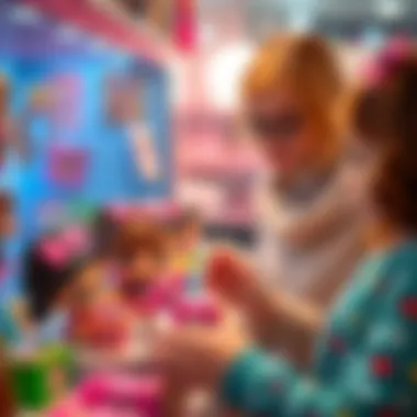 Choosing the Right LOL Surprise Toys A parent selecting LOL Surprise toys, considering educational value