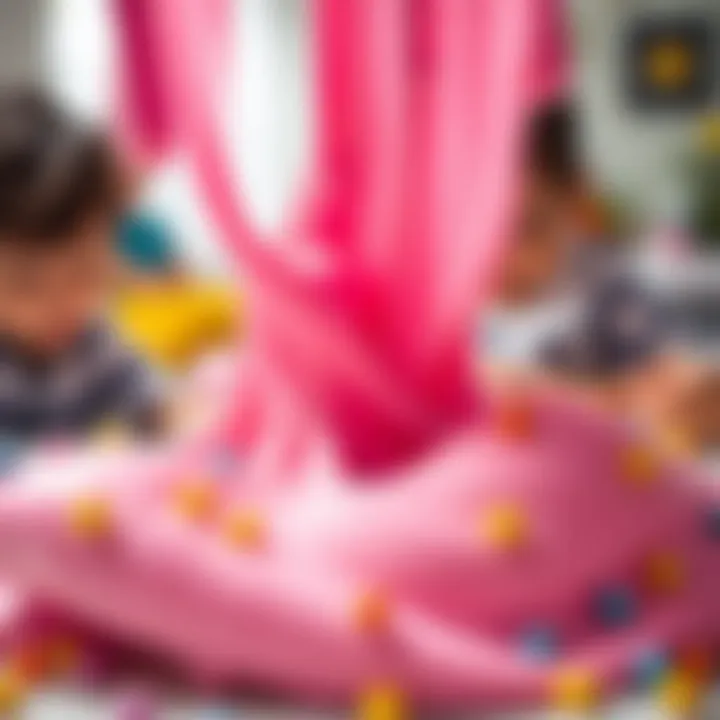 Textured pink slime showcasing sensory play