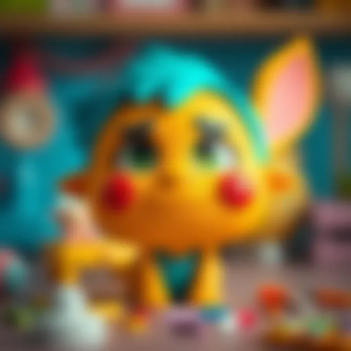 Beloved animated character showcasing unique traits