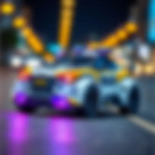 Innovative police robot car design