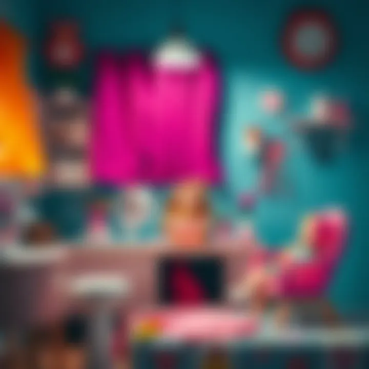 A serene setting with a doll care station, demonstrating the essential tools for maintaining and caring for dolls.