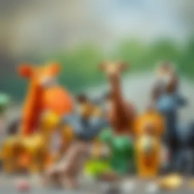 Colorful Schleich animal figures showcasing various species