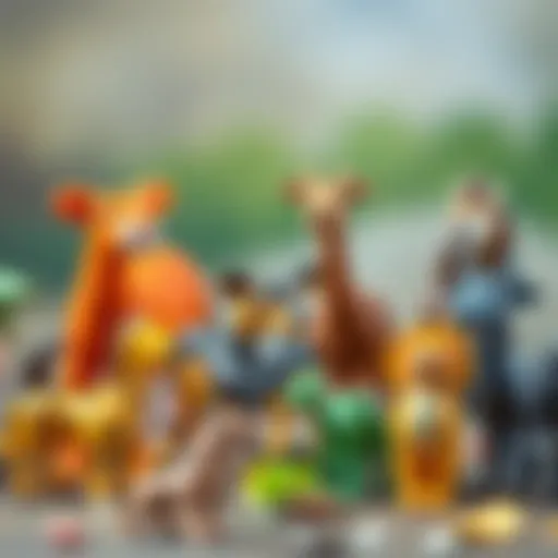 Colorful Schleich animal figures showcasing various species