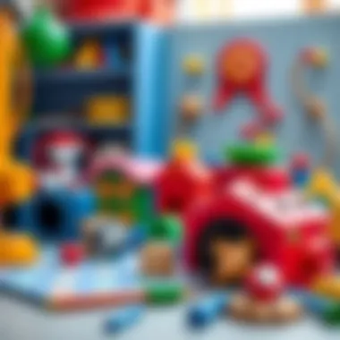 Colorful educational toys promoting creativity