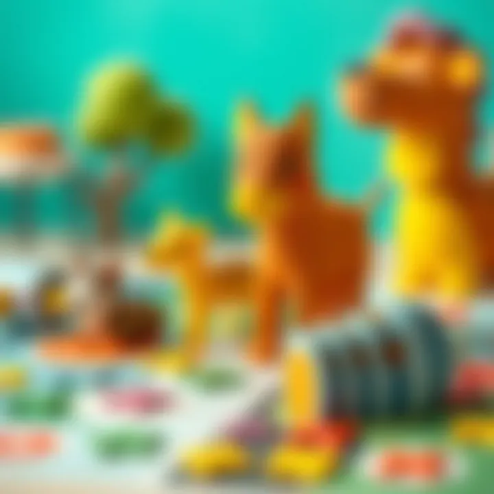 Educational games featuring animal shapes