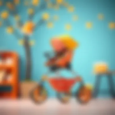 Single wheel stroller showcasing innovative design