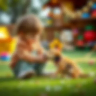 Skills Development in Children through Puppy Play A child developing skills through play with a puppy