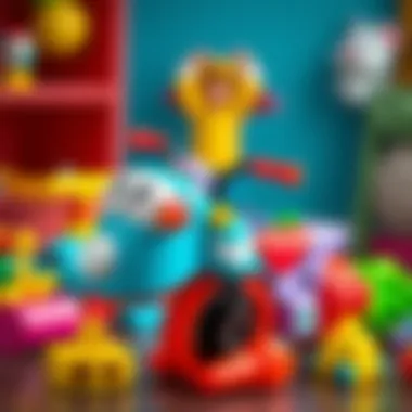 Colorful toys that enhance children's motor abilities.