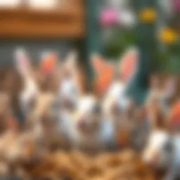 A variety of small rabbit breeds available in the market