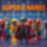 Symbolic representation of superhero names in various cultures