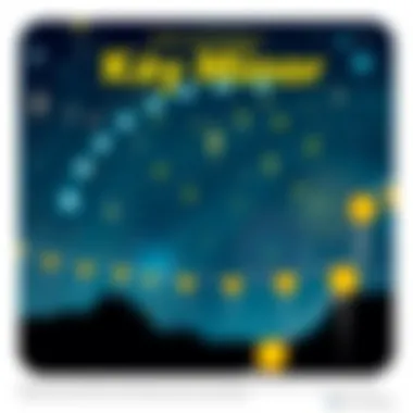 Illustration showing the key stars of the Ursa Minor constellation.