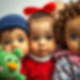 A captivating portrait of a diverse group of beautiful infants