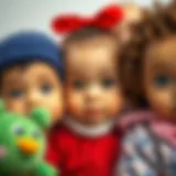 Diversity in Infant Beauty A captivating portrait of a diverse group of beautiful infants