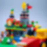 A colorful Lego creation showcasing intricate designs.